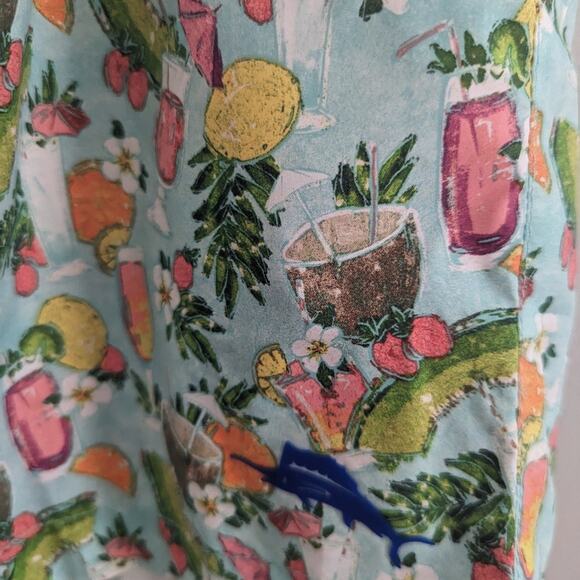 Mens Tommy Bahama XL Rialto Happy Hour Print Drawstring Swim Shorts - Picture 5 of 5